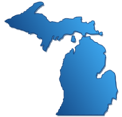 This is an image of the state of Michigan This is an image of the state of Michigan