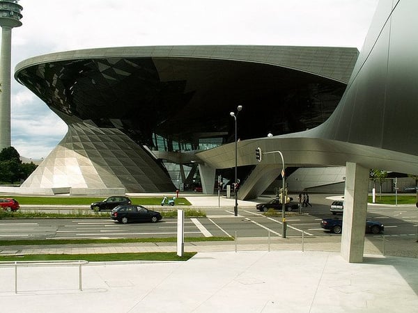 An image of the exterior of BMW World