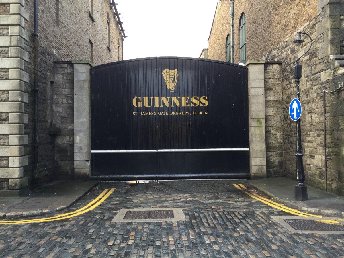 An image of the Guinness gate