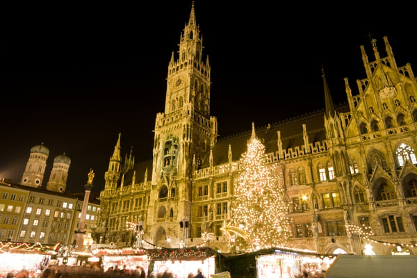 Image of a Christmas market in Munich
