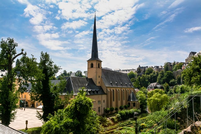 This is an image of St. John's Church in Luxembourg City