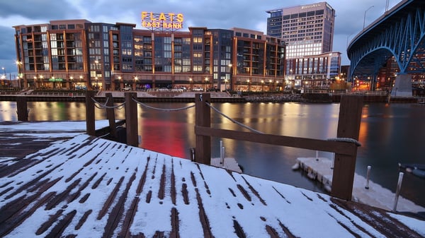 Image of the Flats East Bank in Winter