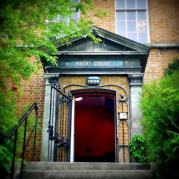 An image of the exterior of Marsh's Library