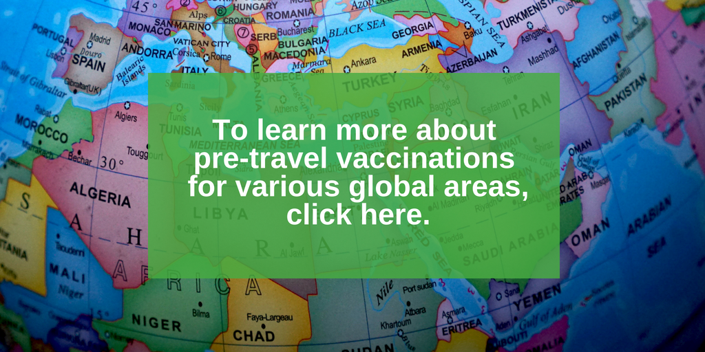 Pre-travel Vaccinations CTA Button