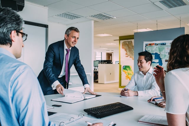 Image of a culturally diverse team working together