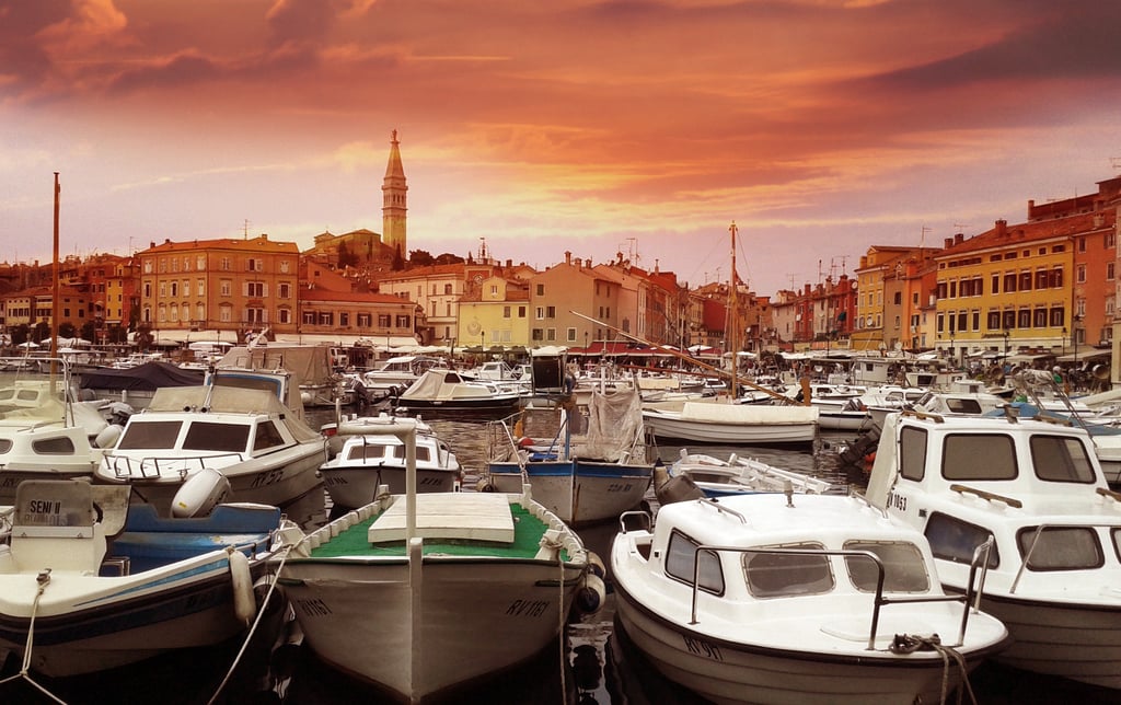 Image of boats in a port in Croatia