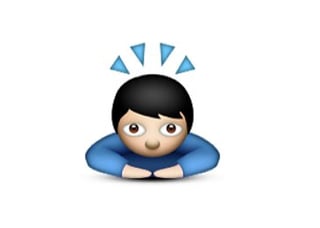 Image of emoji icon bowing