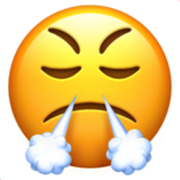 Image of face with steaming nose emoji icon