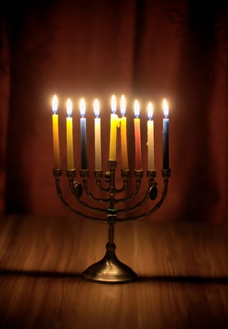 Image of a menorah for Hanukkah 