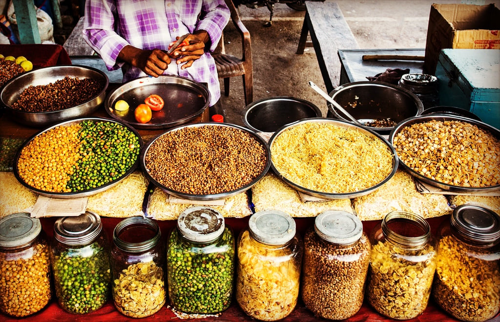Image of a market in India