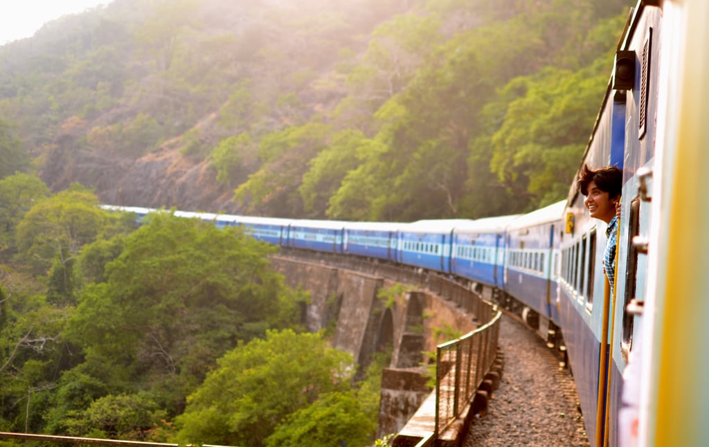 Image of the train system in India