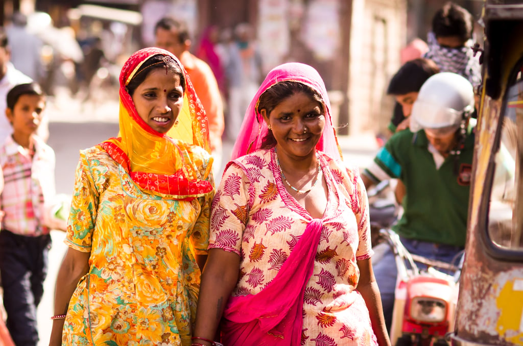 Image of women walking in India