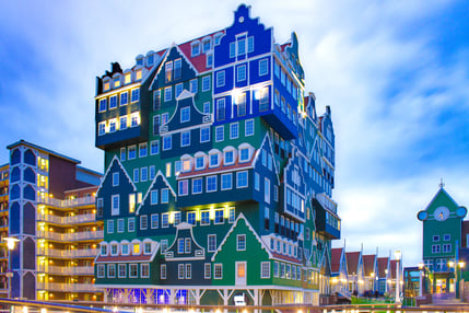 Image of a building with unique architecture in the Netherlands