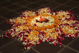 Image of a rangoli for Diwali