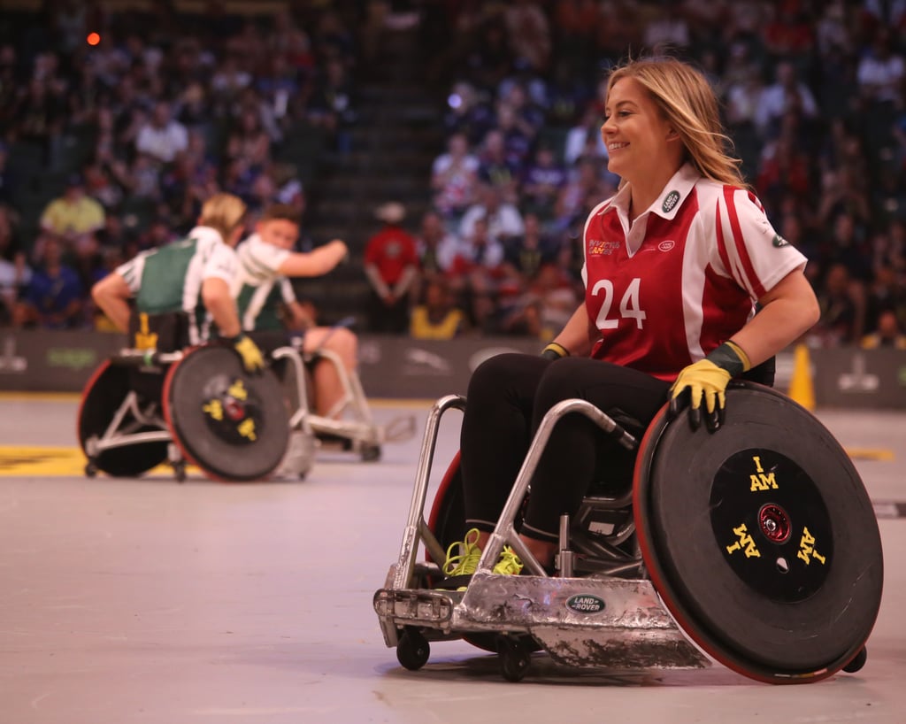 Image of an athlete competing in a wheelchair