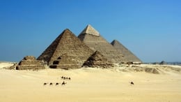 An image of the Great Pyramids