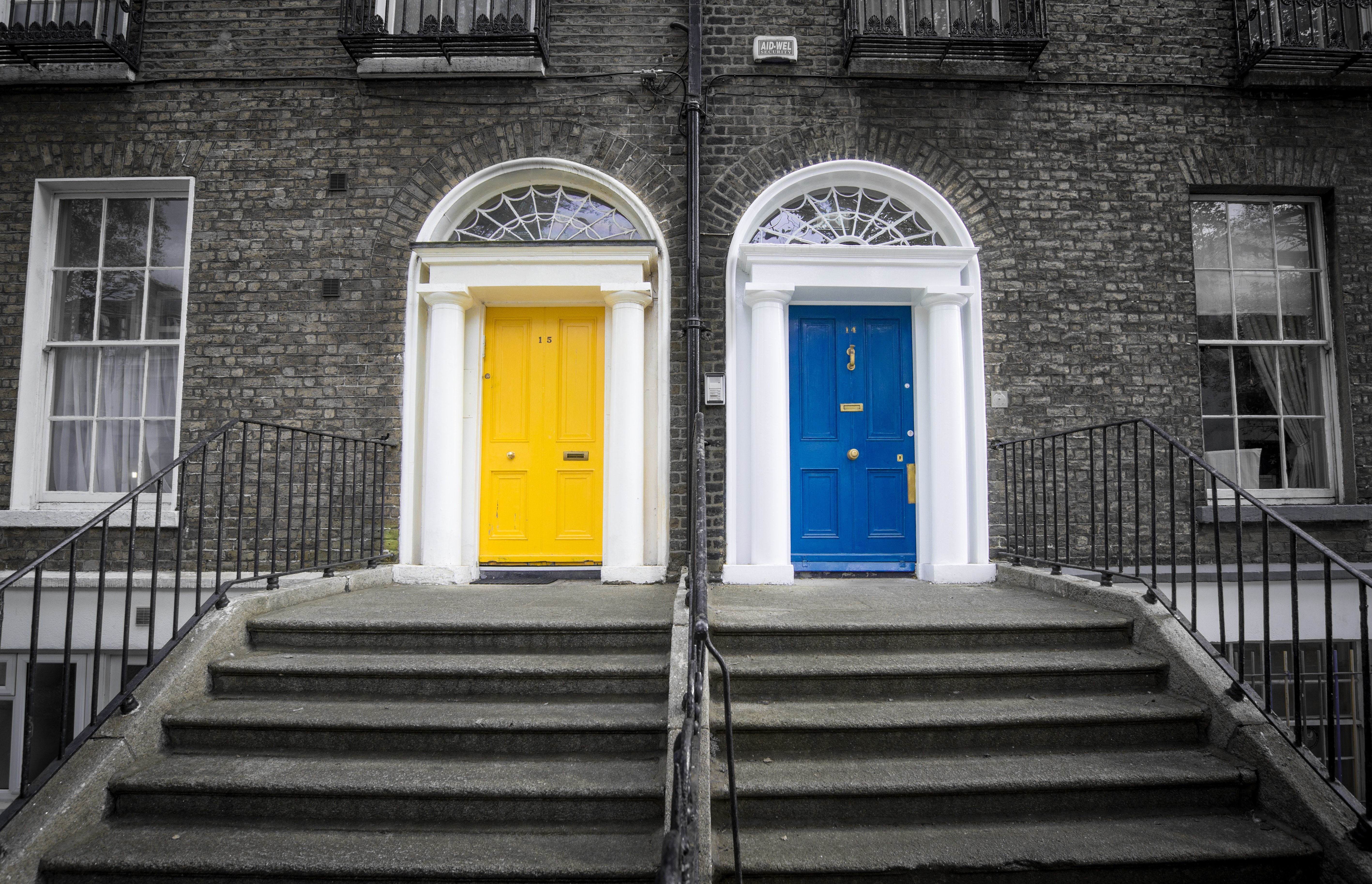 Image of front doors for rental properties in Ireland