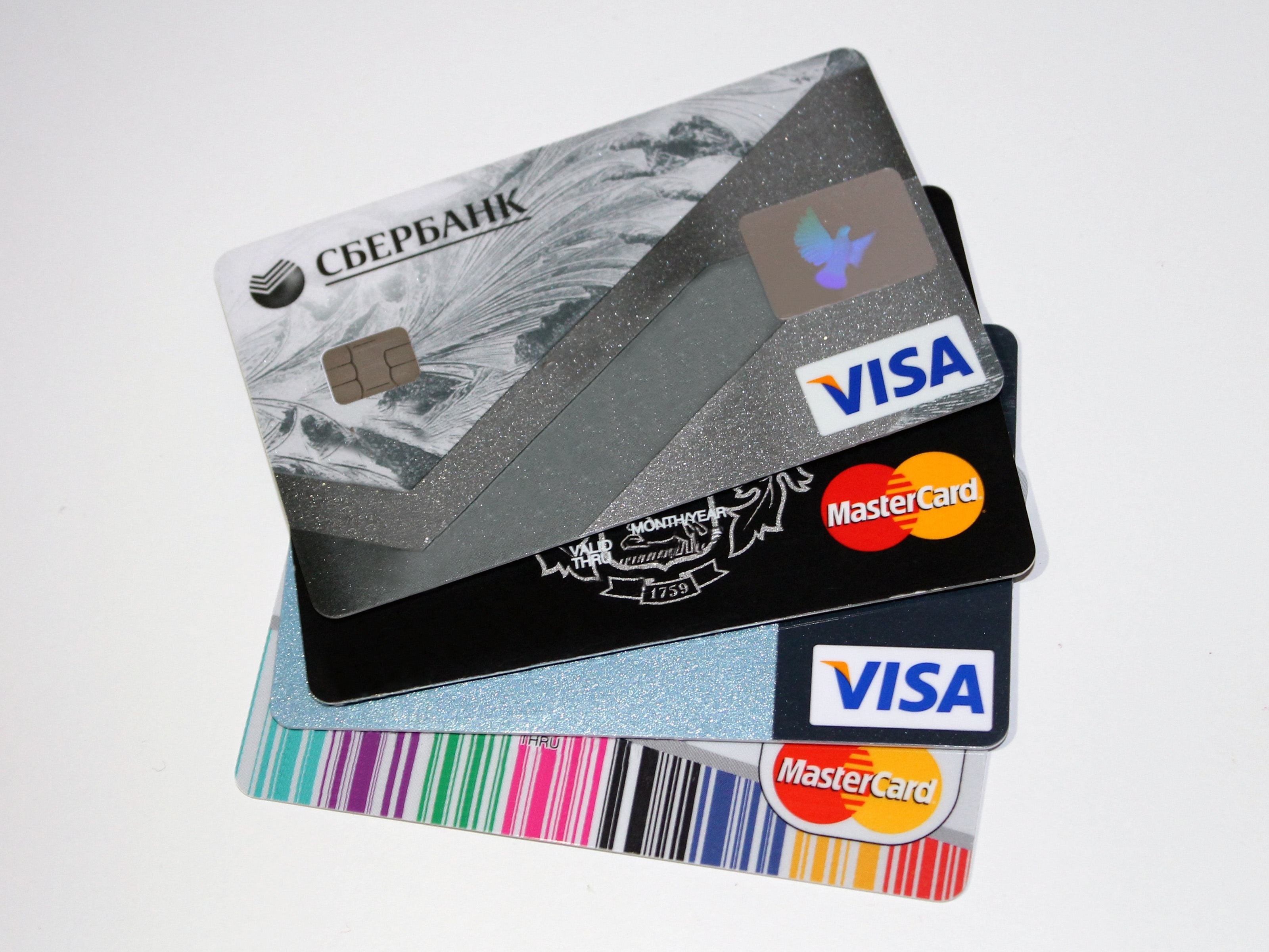 Image of a pile of credit cards