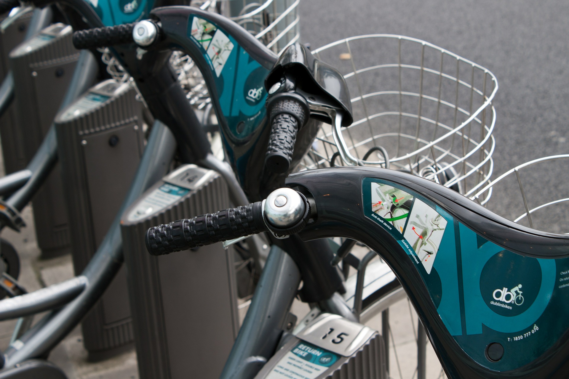 Image of a bike sharing terminal in Dublin