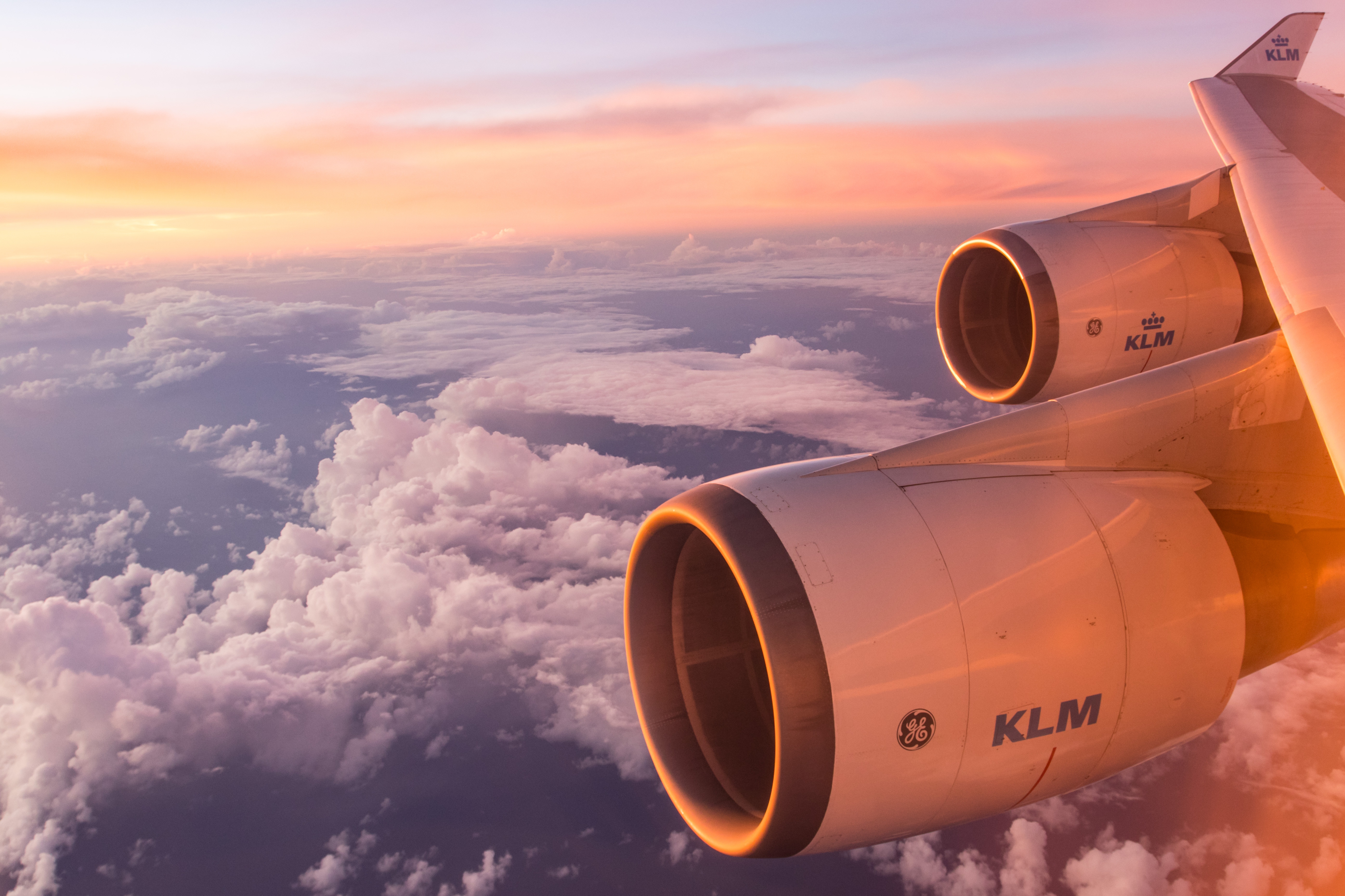 Image of the sky from an airplane