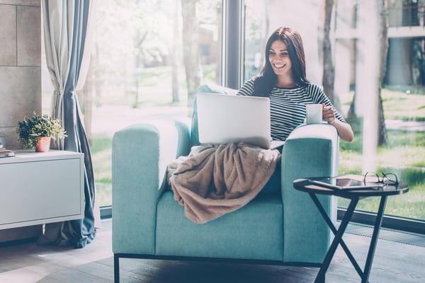 Image of a millennial on a chair