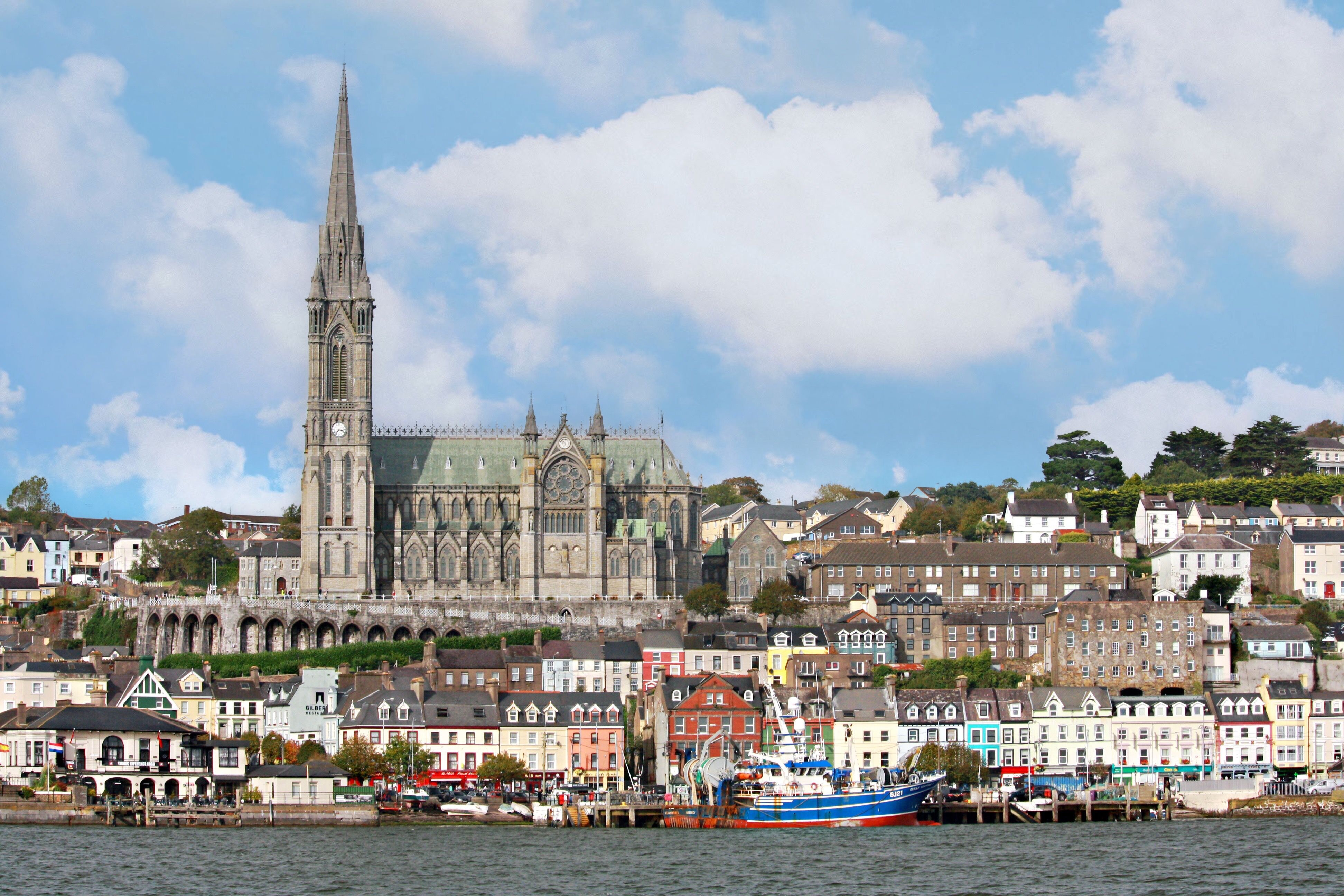 Image of the skyline in Cobh, Ireland 