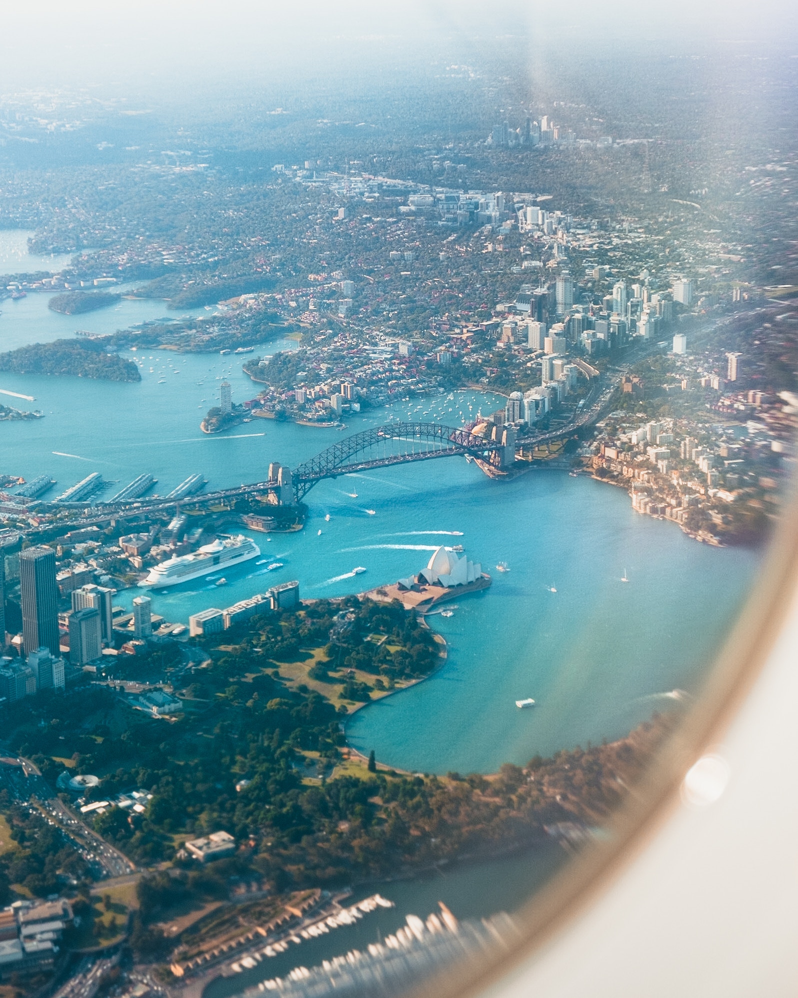 Image of Australia from an airplane