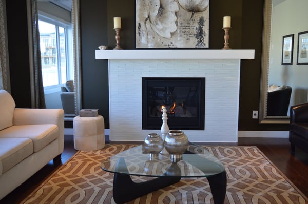 Image of a modern fireplace