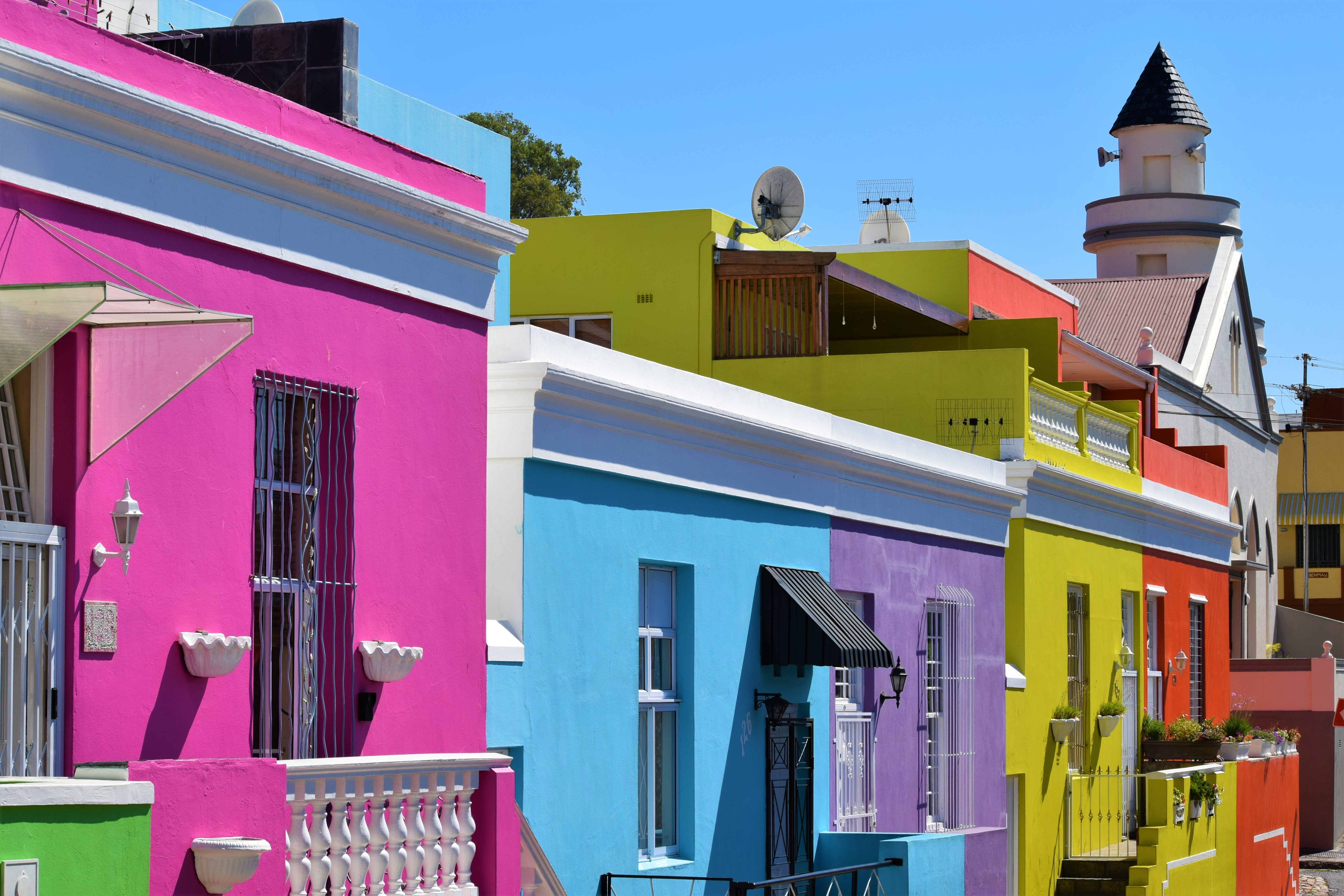 Image of colorful buildings in Bo-Kaap, South Africa